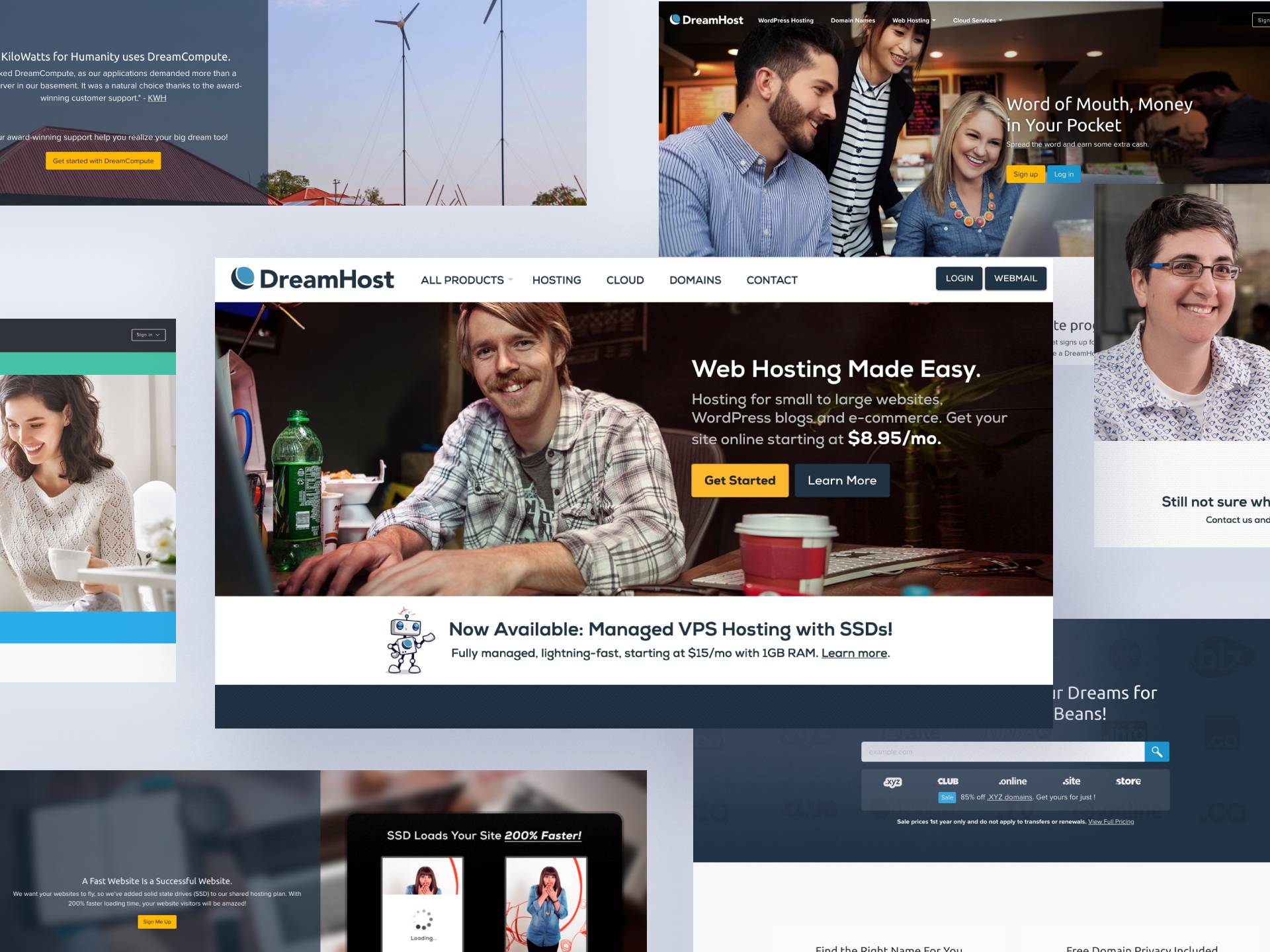 New DreamHost website